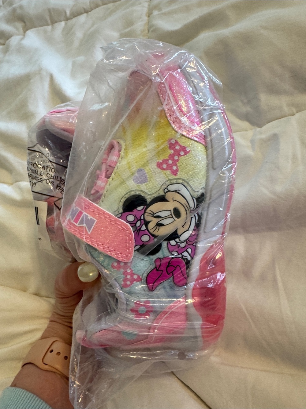 Light-Up Minnie Mouse Pink & Pastel Kids Sneakers